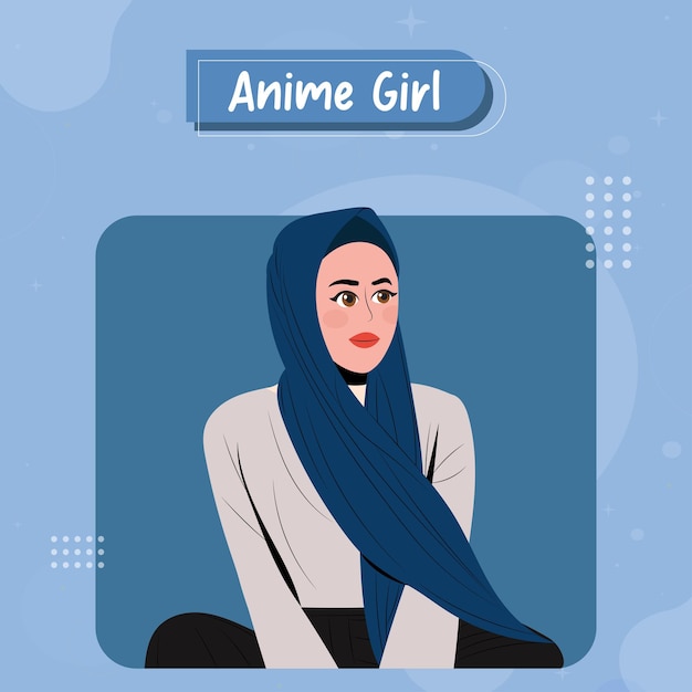 Anime girl beautiful time instagram banner