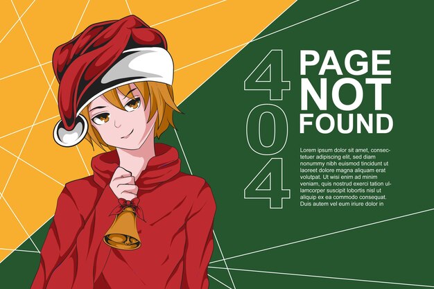 Anime illustration error 404 page not found