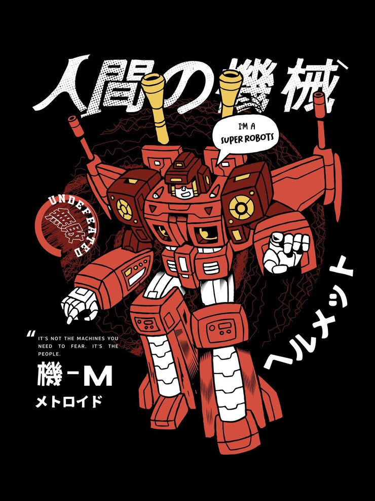 Anime japan robot machine comic manga