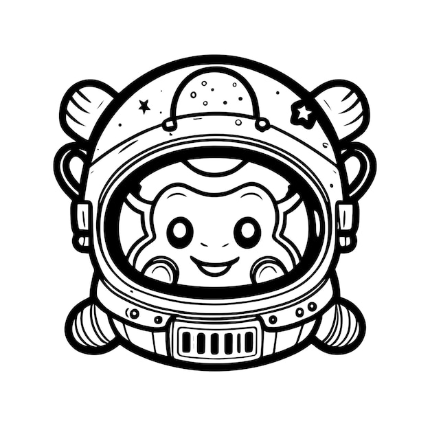 anime kawaii astronaut logo is out of this world adorable