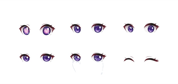 Anime eyes image.ai Royalty Free Stock SVG Vector