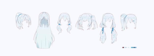 Anime Hair Vector Images (over 42,000)