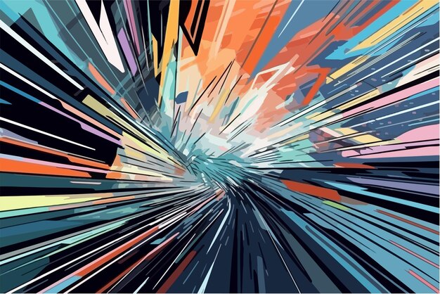 Anime vector speed line background Anime illustration