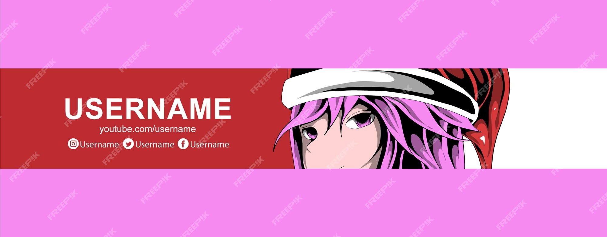 Free Anime Banner templates to customize