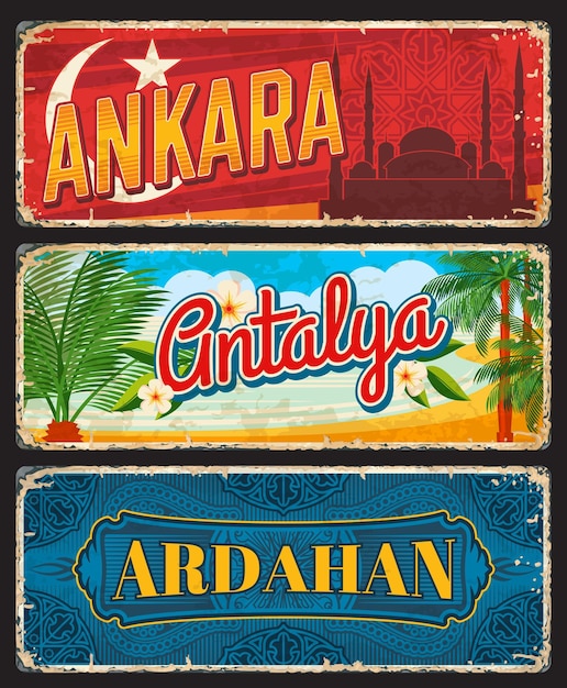 Ankara Antalya en Ardahan Turkije il provincies