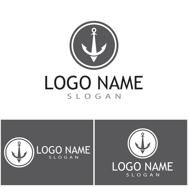 Anker Logo Template vector symbool ontwerp