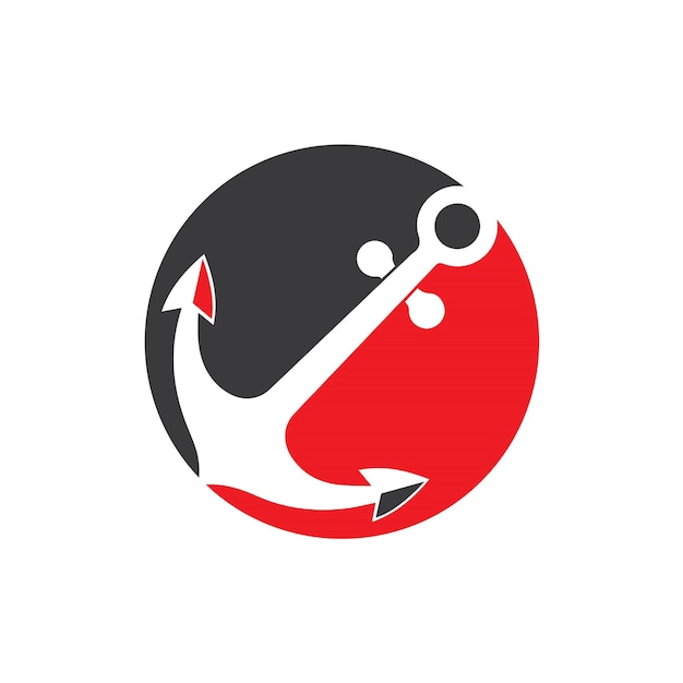 Anker pictogram logo sjabloon vectorillustratie