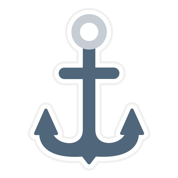 Anker schip icoon vector afbeelding Kan worden gebruikt voor Pirate