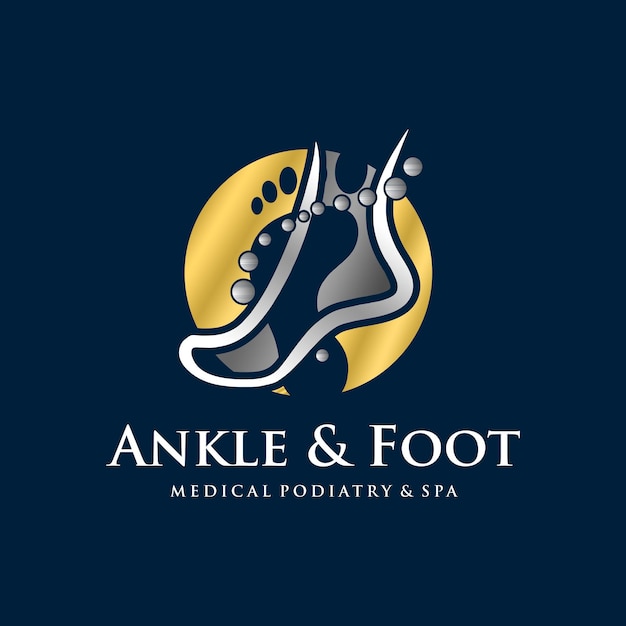 Premium Vector | Beautiful foot and care logo concept