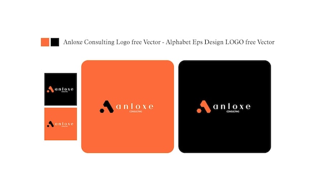 Anloxe Consulting Logo свободный вектор Алфавит Eps Design LOGO свободный вектор