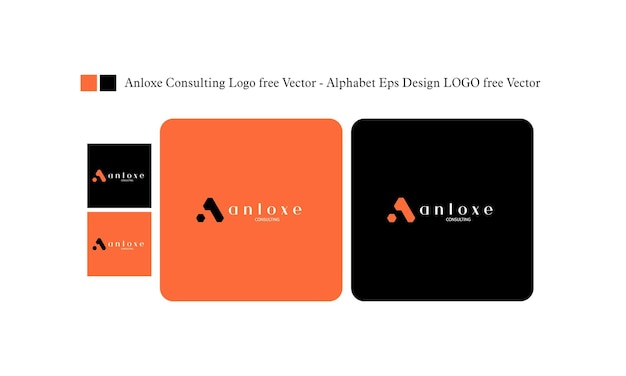 Anloxe consulting logo alfabeto vettoriale gratuito eps design logo vettoriale gratuito