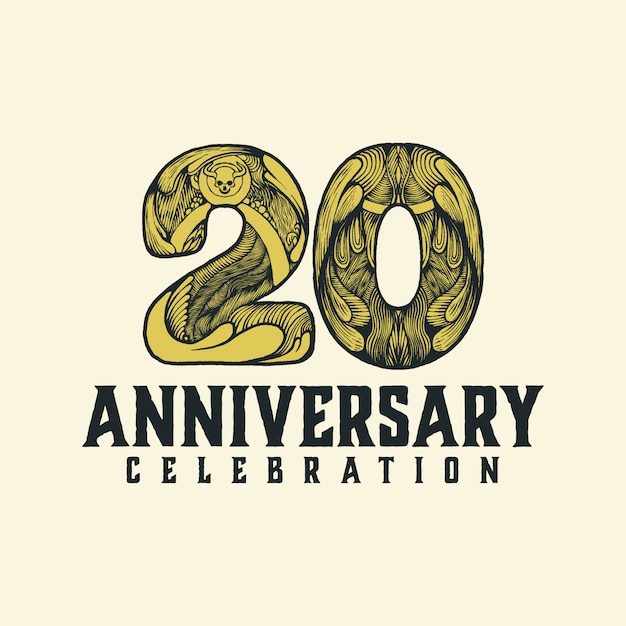 20周年記念ビンテージロゴ