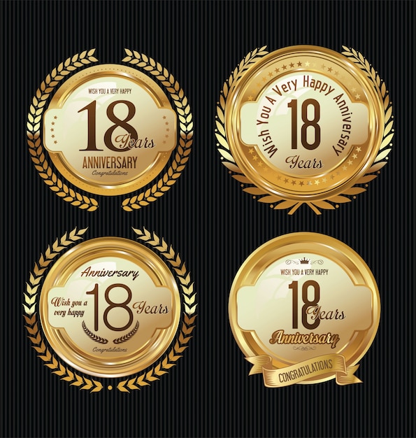 Anniversary badges