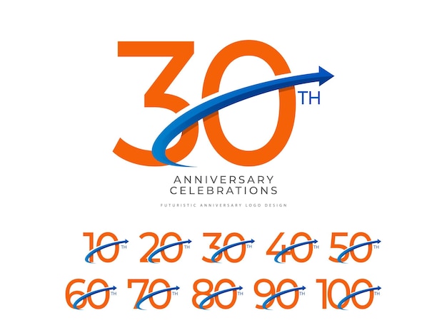 Anniversary celebration Logo Colletions Template