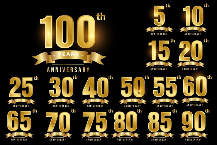 Vector anniversary celebration