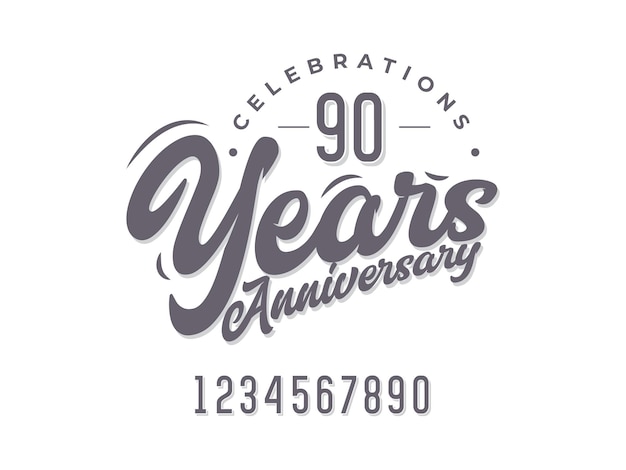 Anniversary celebrations ccollections logo design concept