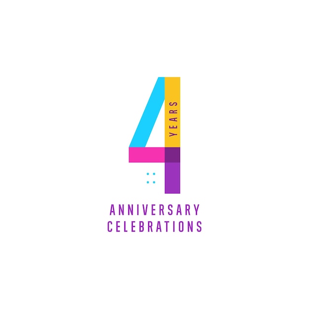 Celebrazioni anniversario logo collezioni template