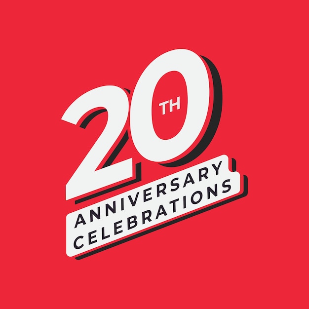 Anniversary celebrations logo design template