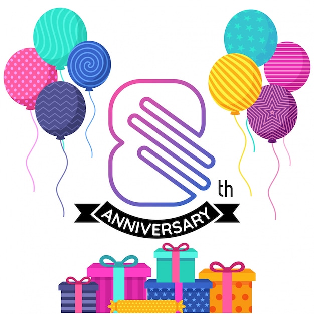 Anniversary Design Stock Vectors