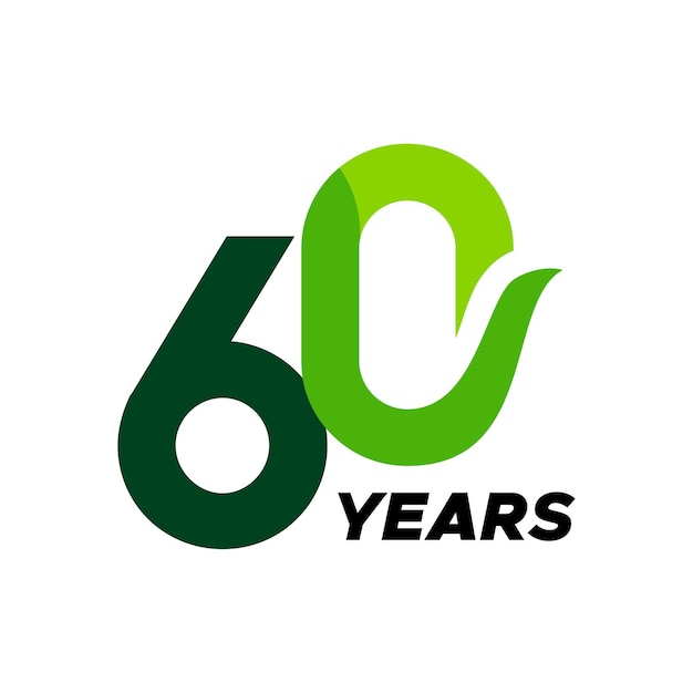 Anniversary Flat Number Vector Design (ontwerp van een vlakke getal)