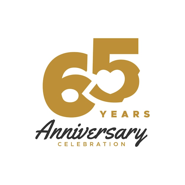 Vector anniversary gold number vector design collection