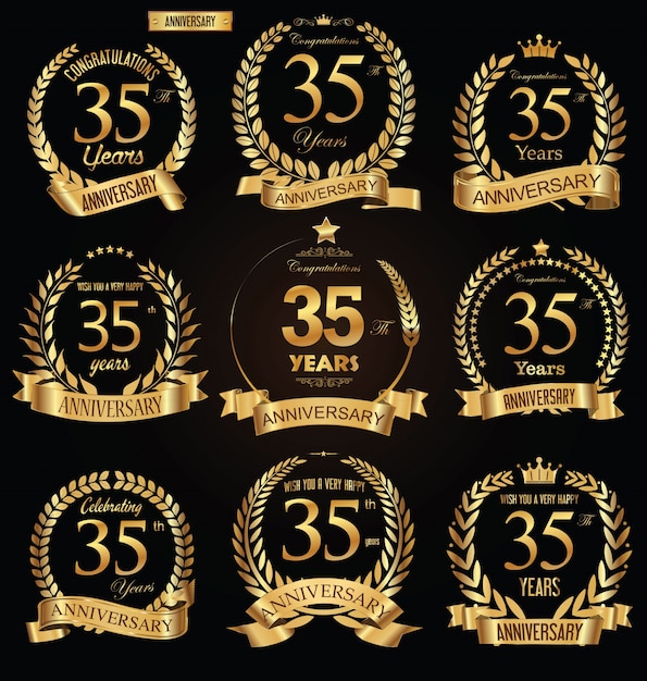 Distintivo d'oro anniversario