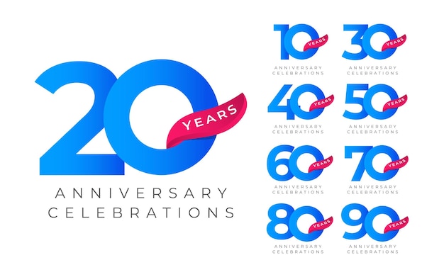 anniversary logo template