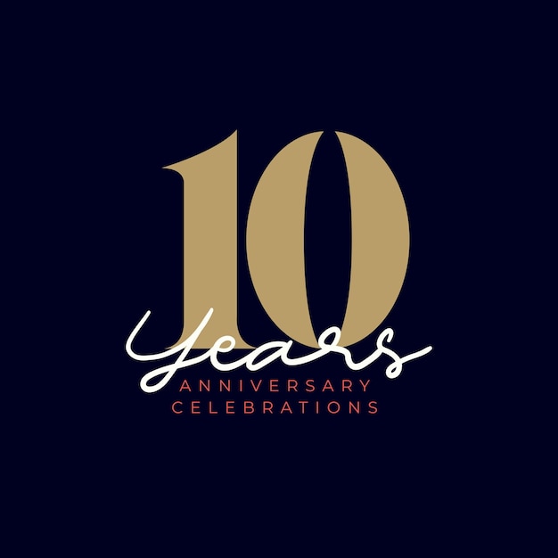 anniversary logo template