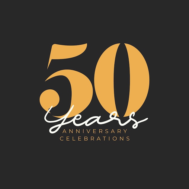 Vector anniversary logo template