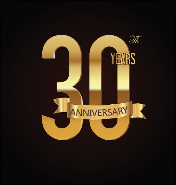 Anniversary retro vintage badge