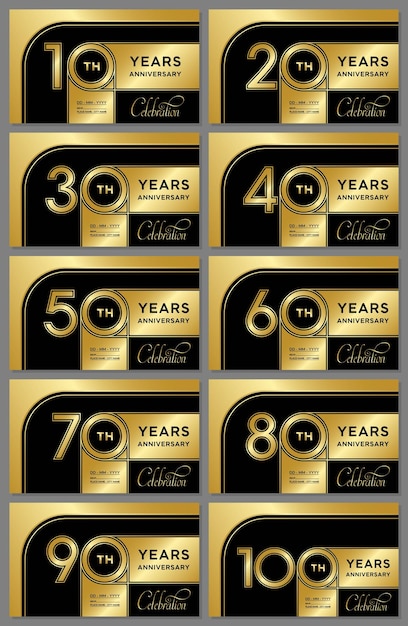 Anniversary template design vector template