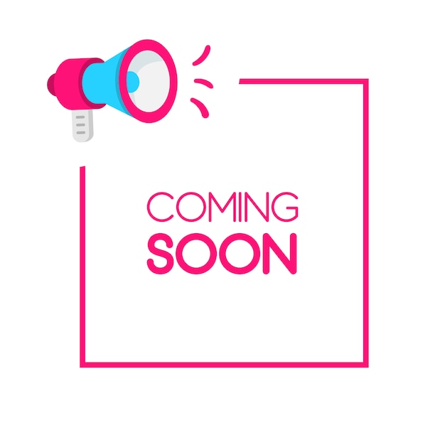 Vector announcement coming soon vector template