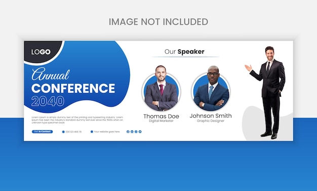 Annual Business Conference Facebook Cover Template