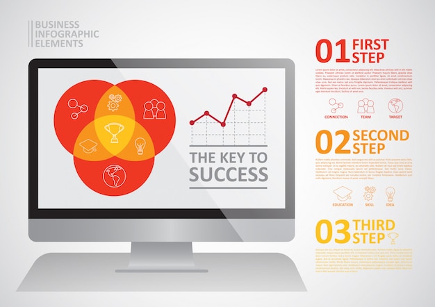 Annual company profit info graphic