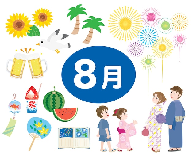 Annual event and Japanese letter for August