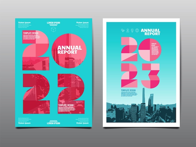 Annual report 2022,2023 , template layout design, cover book. presentation abstract flat background.