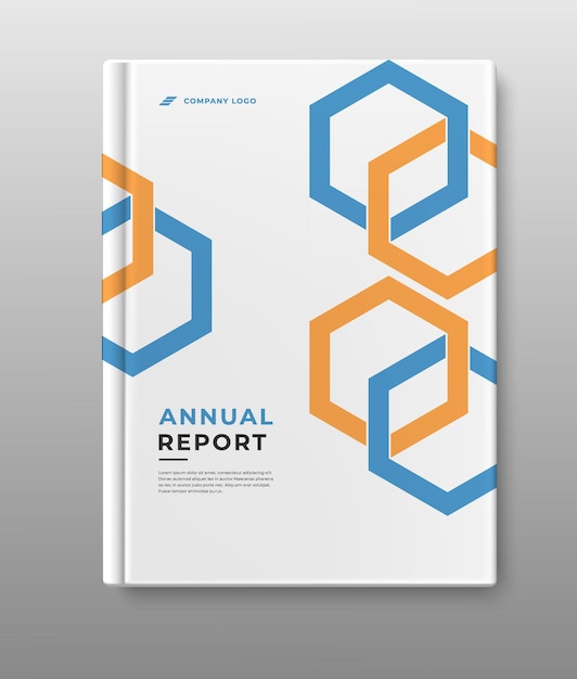 annual report book cover template design