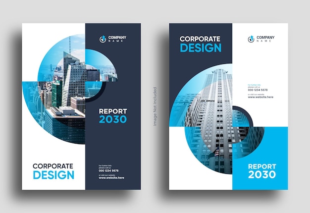 Vector annual report brochure flyer design leaflet presentation book cover business magazine template eps
