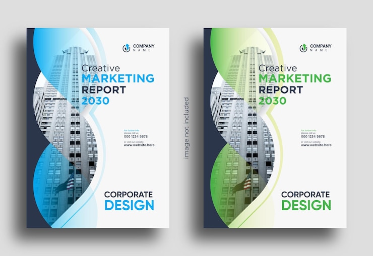 Vector annual report brochure flyer design leaflet presentation book cover business magazine template eps