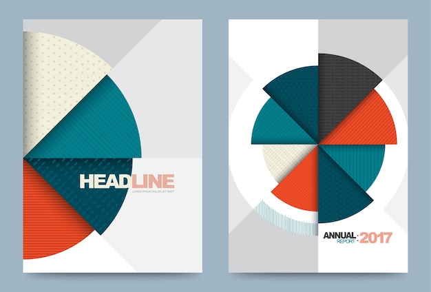Annual report brochure flyer design template 