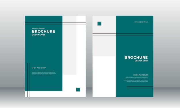 Annual report business brochure flat style design