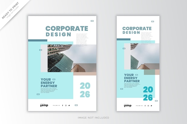 Vettore relazione annuale corporate, design creativo