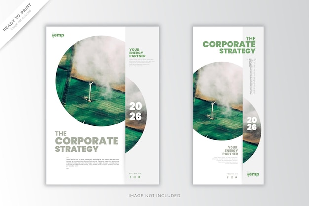 Vettore relazione annuale corporate, design creativo