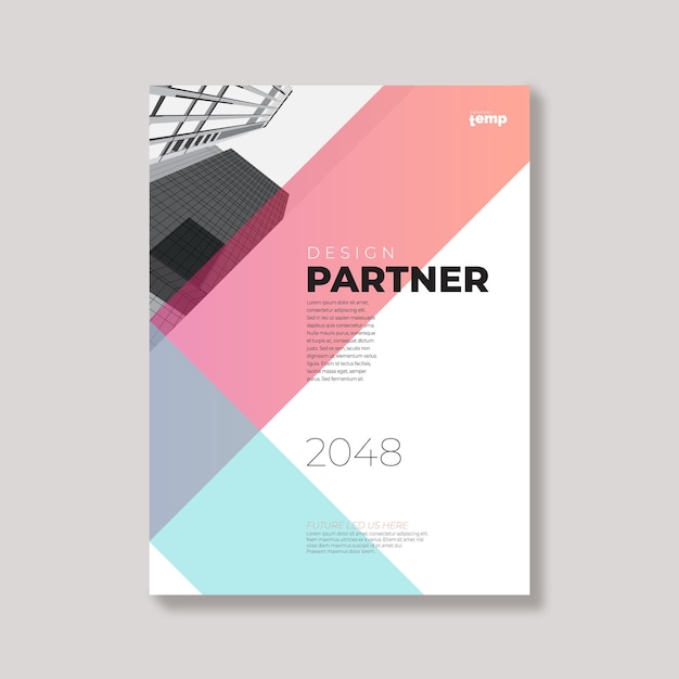 Vector annual report corporate creative design