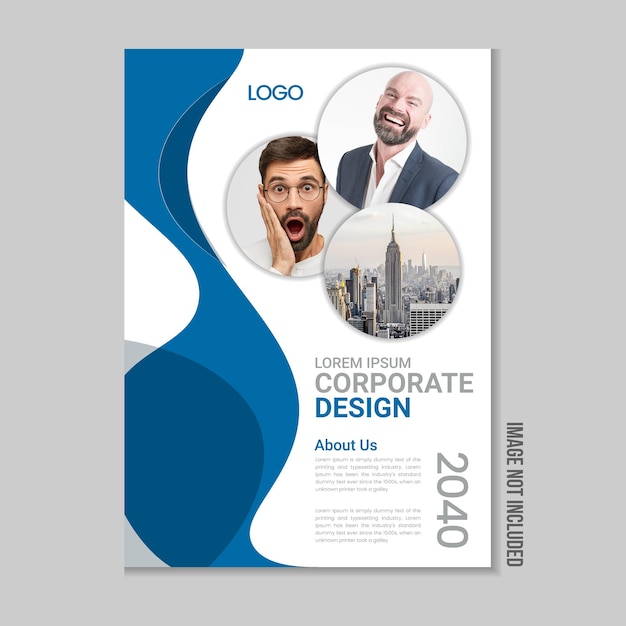 Annual report corporate presentation digital flyer business brochure clean profile design