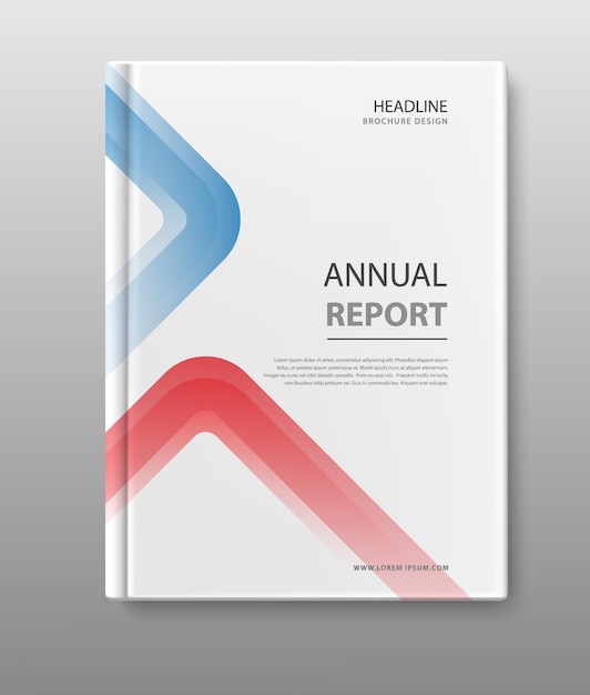 annual report cover book template design