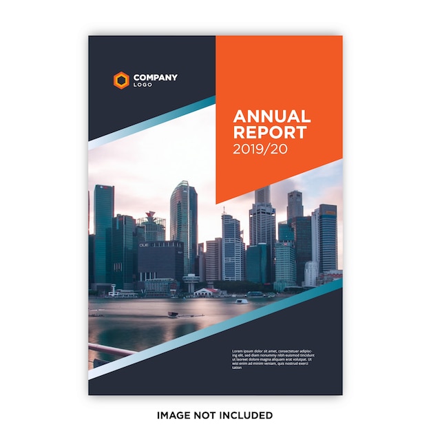 Vector annual report cover concept template