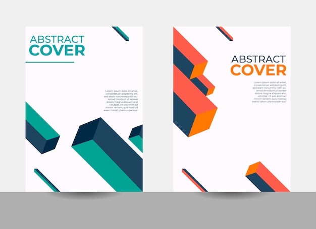 annual report cover design, geometric cover design, retro cover design, vector