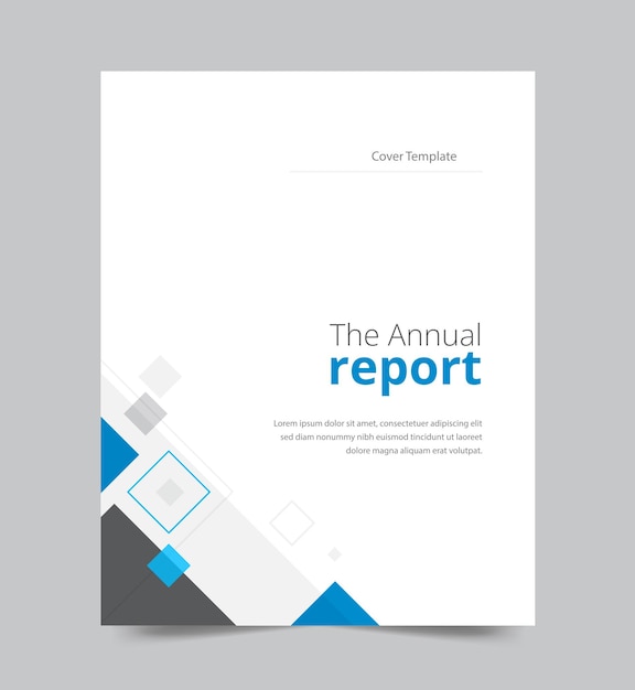 Vector annual report cover design template