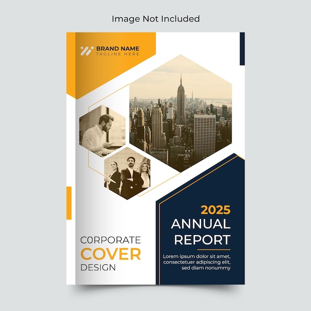 annual report cover design template